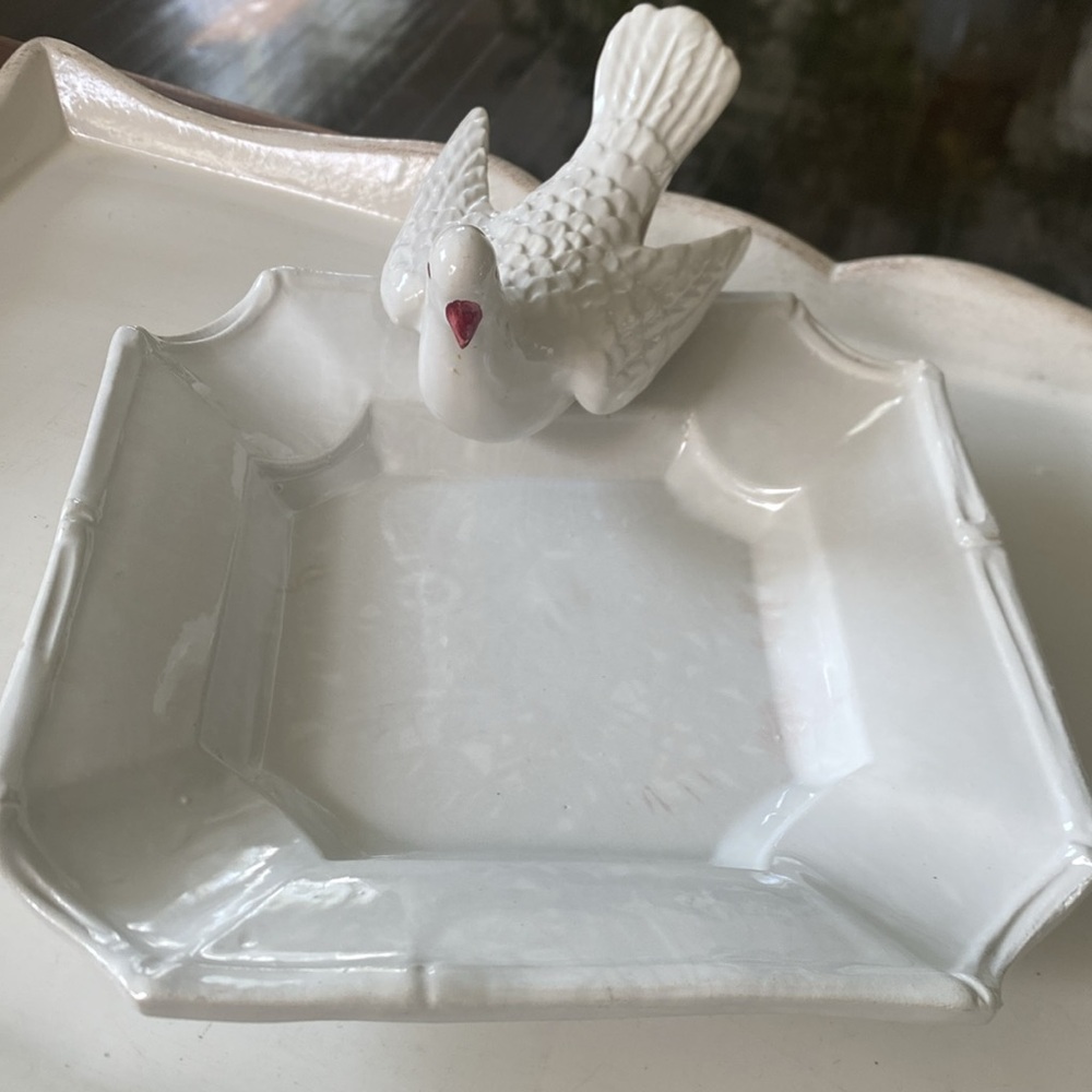 Vintage House of Goebel Italy White Dove Dish Trinket Dish - - Picture 3 of 8
